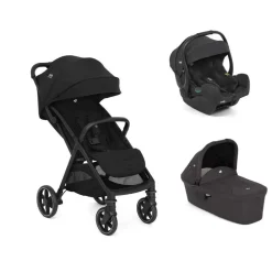 Poussette trio parcel lx signature eclipse + siège auto i-gemm 3 raven + nacelle ramble shale