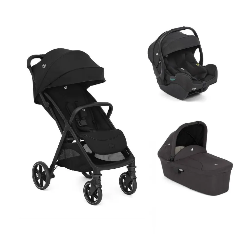 Poussette trio parcel lx signature eclipse + siège auto i-gemm 3 raven + nacelle ramble shale