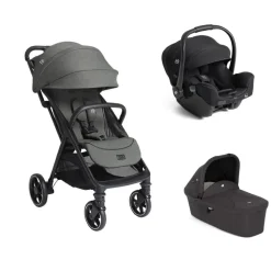 Poussette trio parcel lx signature evergreen + siège auto i-starter eclipse + nacelle ramble shale