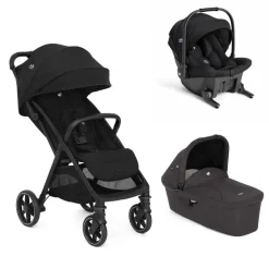 Poussette trio parcel lx signature eclipse + siège auto sprint eclipse + nacelle ramble shale