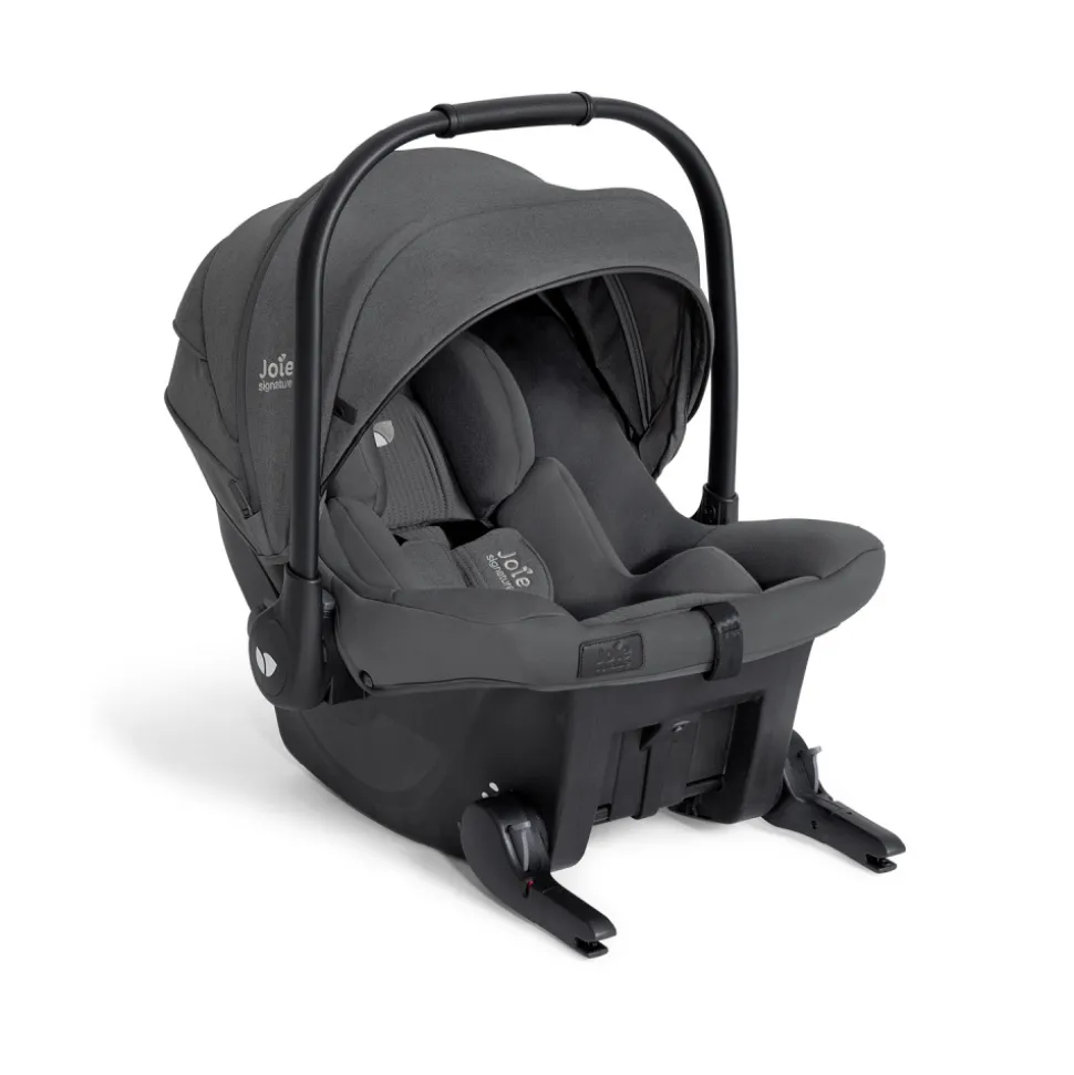 Poussette trio parcel lx signature ebony + siège auto sprint ebony + nacelle ramble shale