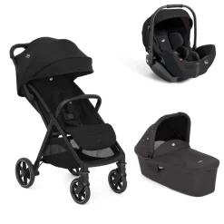 Poussette trio parcel lx signature eclipse + siège auto i-level pro signature eclipse + nacelle ramble shale noir