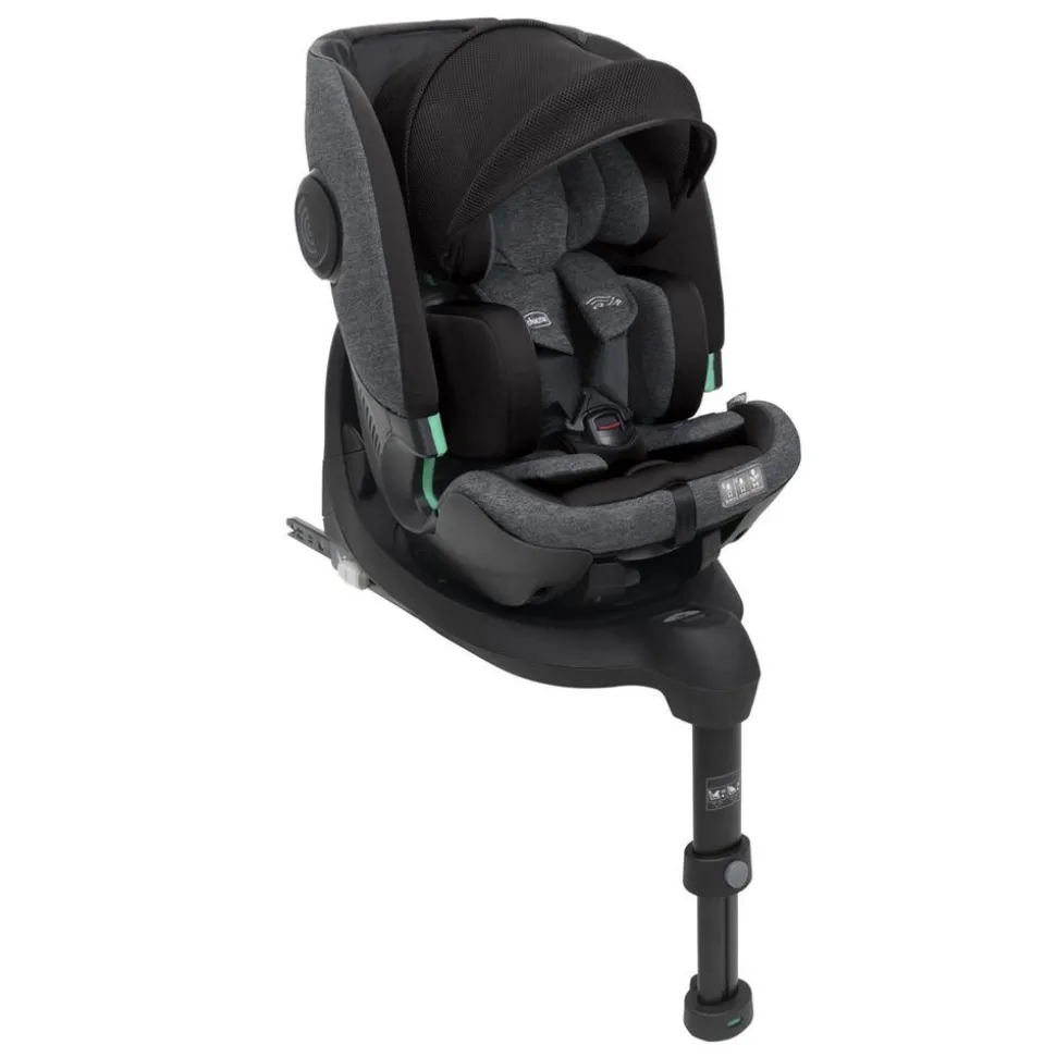 Poussette trio seety boston grey + siège auto kory i-size essential + nacelle seety + bi-seat air i-size + base 360°
