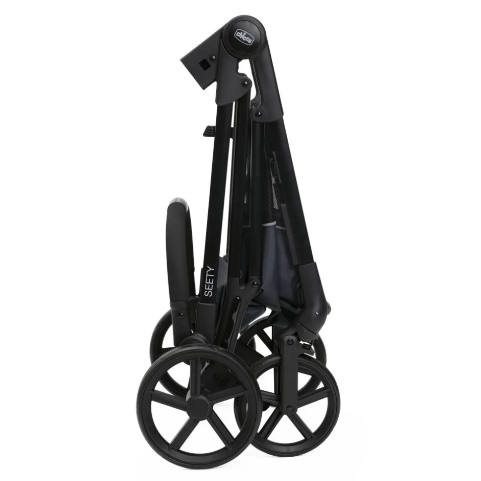 Poussette trio seety boston grey + siège auto kory i-size essential + nacelle seety + bi-seat air i-size + base 360°