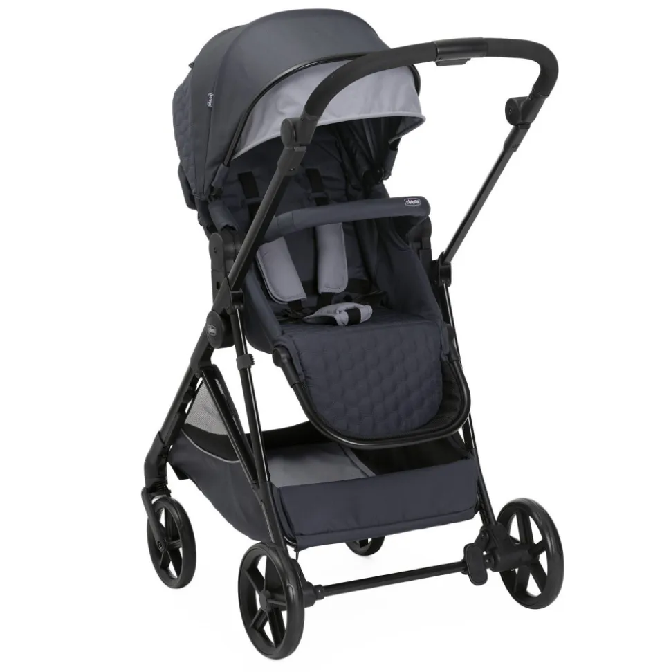 Poussette trio seety boston grey + siège auto kory i-size essential + nacelle seety + bi-seat air i-size + base 360°