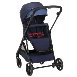 Poussette trio seety oxford blue + siège auto kory i-size essential + nacelle seety + bi-seat air i-size + base 360°