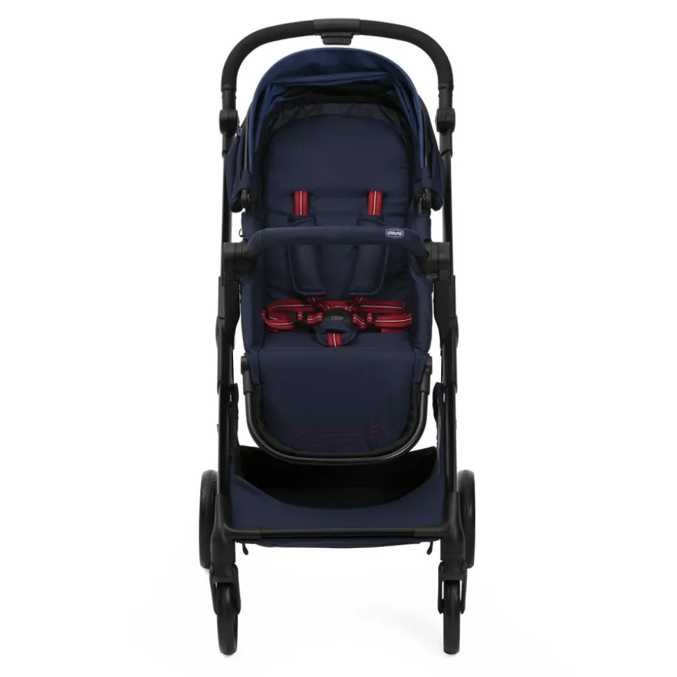 Poussette trio seety oxford blue + siège auto kory i-size essential + nacelle seety + bi-seat air i-size + base 360°