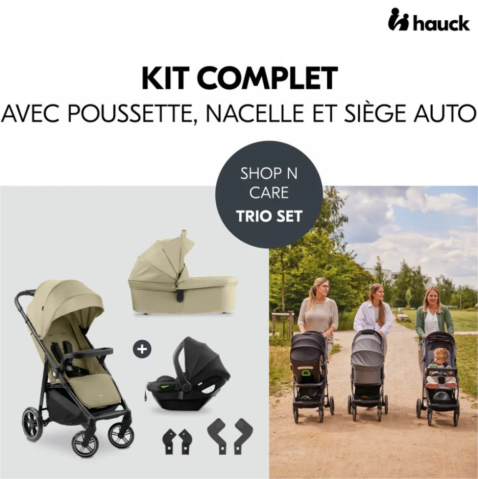 Poussette trio shop n care trio set olive