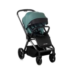 Poussette trio stratos avec nacelle stratos et coque travel carrier be teal