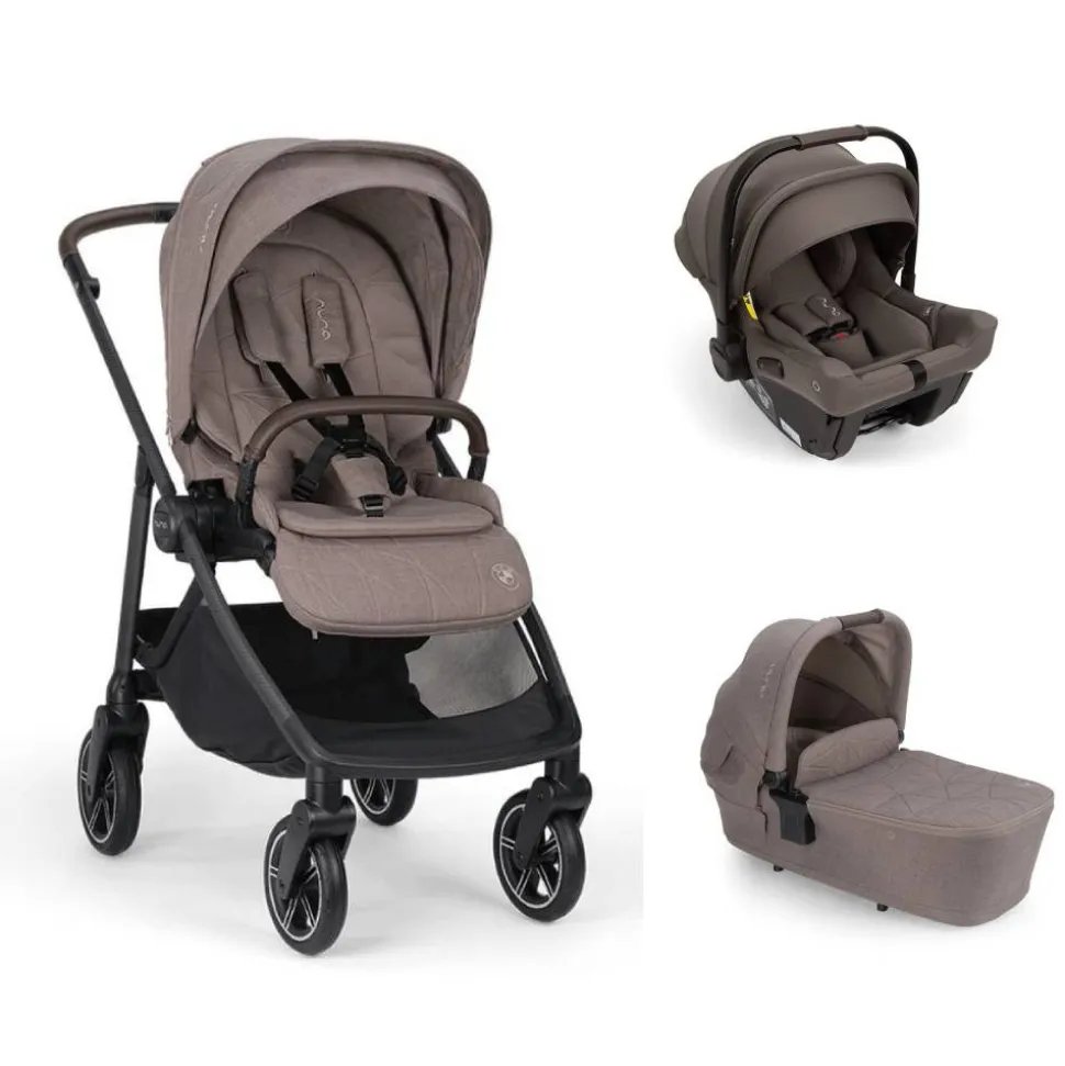 Poussette trio swiv + siège auto pipa urbn chestnut + nacelle lytl umber - collection bmw