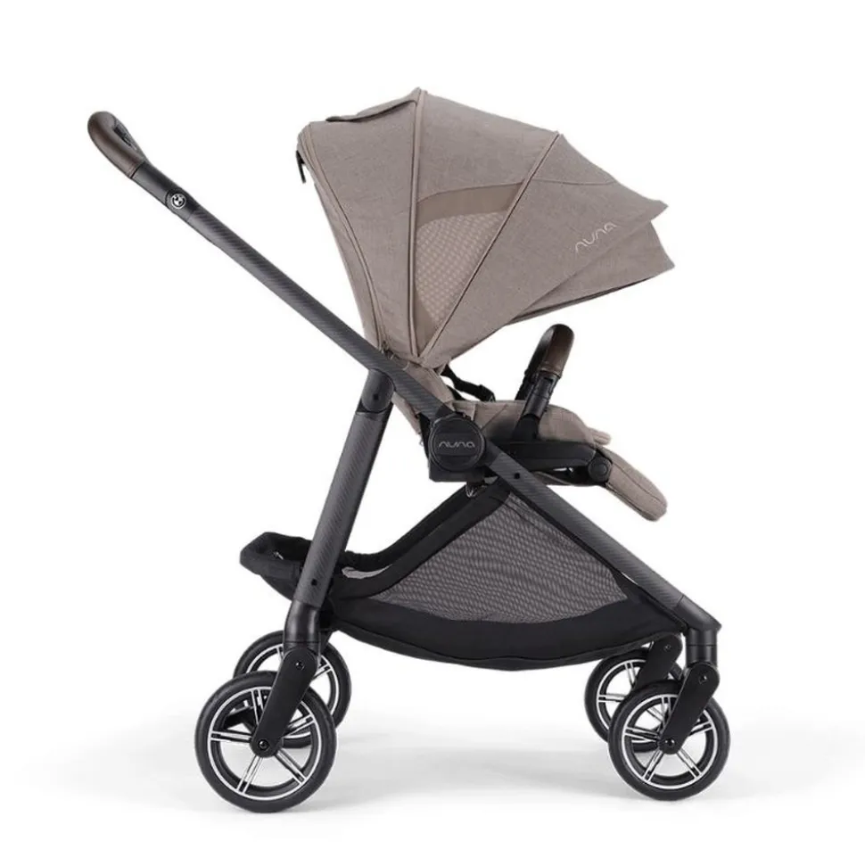 Poussette trio swiv + siège auto pipa next chestnut + nacelle lytl umber - collection bmw