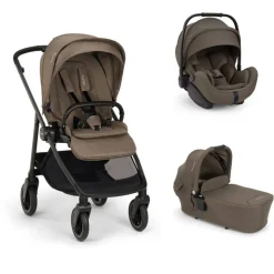 Poussette trio swiv + siège auto arra flex + nacelle lytl pistachio