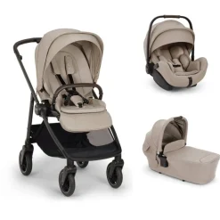 Poussette trio swiv + siège auto arra flex + nacelle lytl chateau