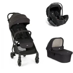 Poussette trio tourist + siège auto i-level pro eclipse + nacelle ramble xl shale noir