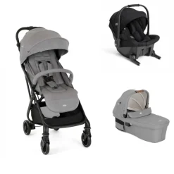 Poussette trio tourist + siège auto sprint eclipse + nacelle ramble xl pebble gris / noir