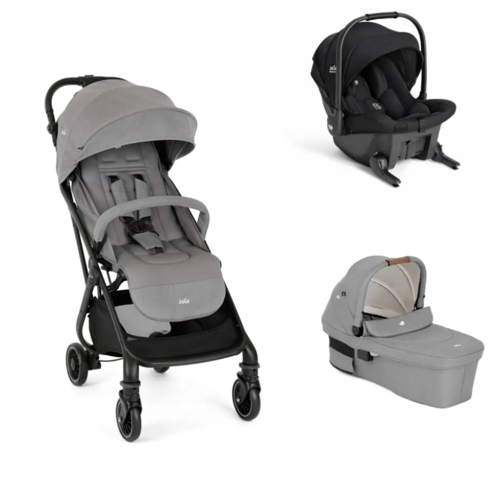 Poussette trio tourist + siège auto sprint eclipse + nacelle ramble xl pebble gris / noir