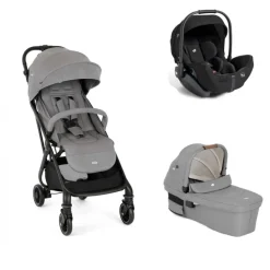 Poussette trio tourist + siège auto i-level pro eclipse + nacelle ramble xl pebble gris / noir