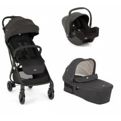 Poussette trio tourist + siège auto i-snug 2 + nacelle ramble xl shale noir