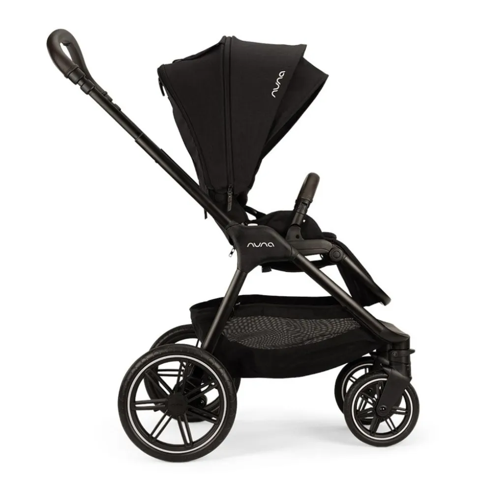 Poussette trio triv lx + siège auto arra flex + nacelle lytl caviar