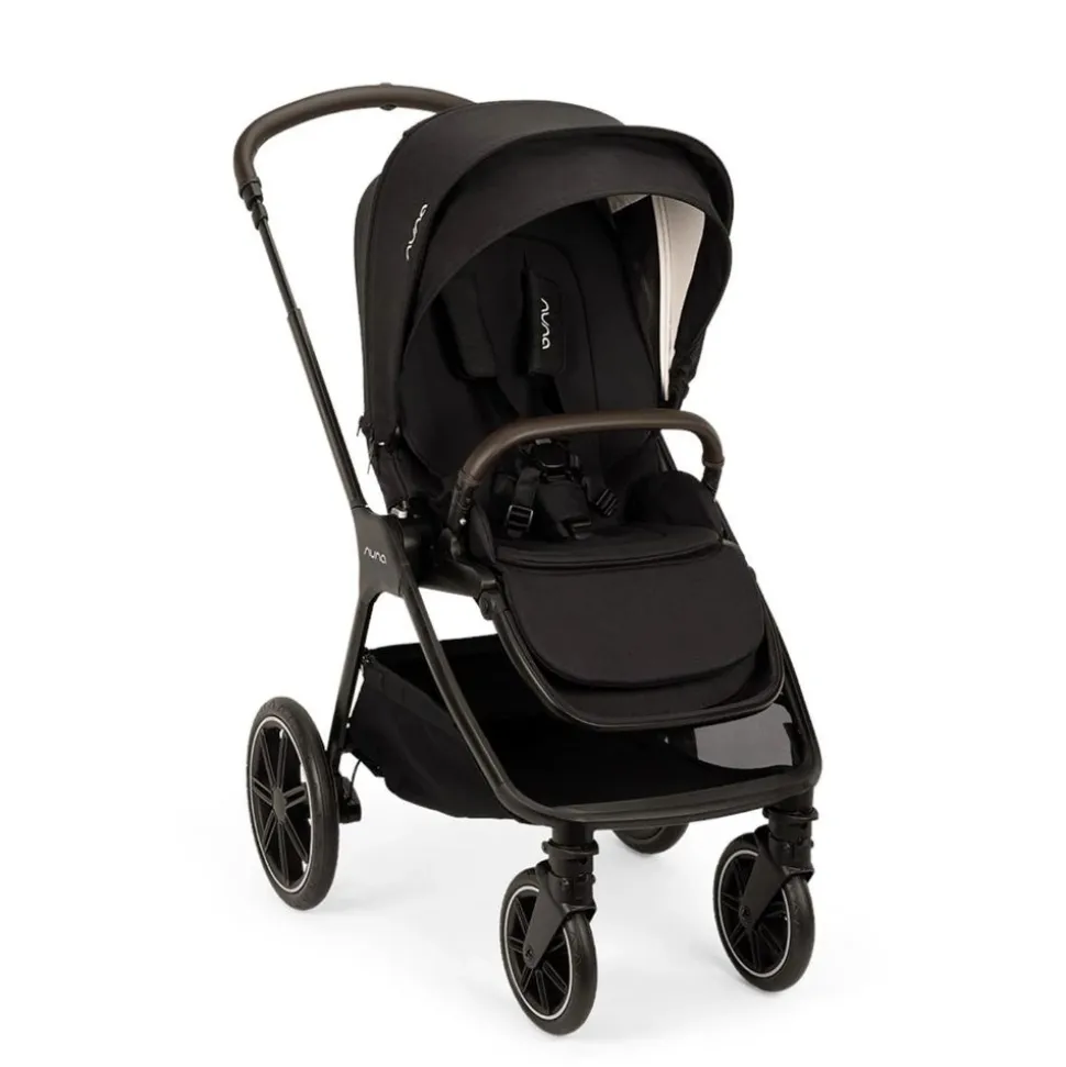 Poussette trio triv lx + siège auto arra flex + nacelle lytl caviar