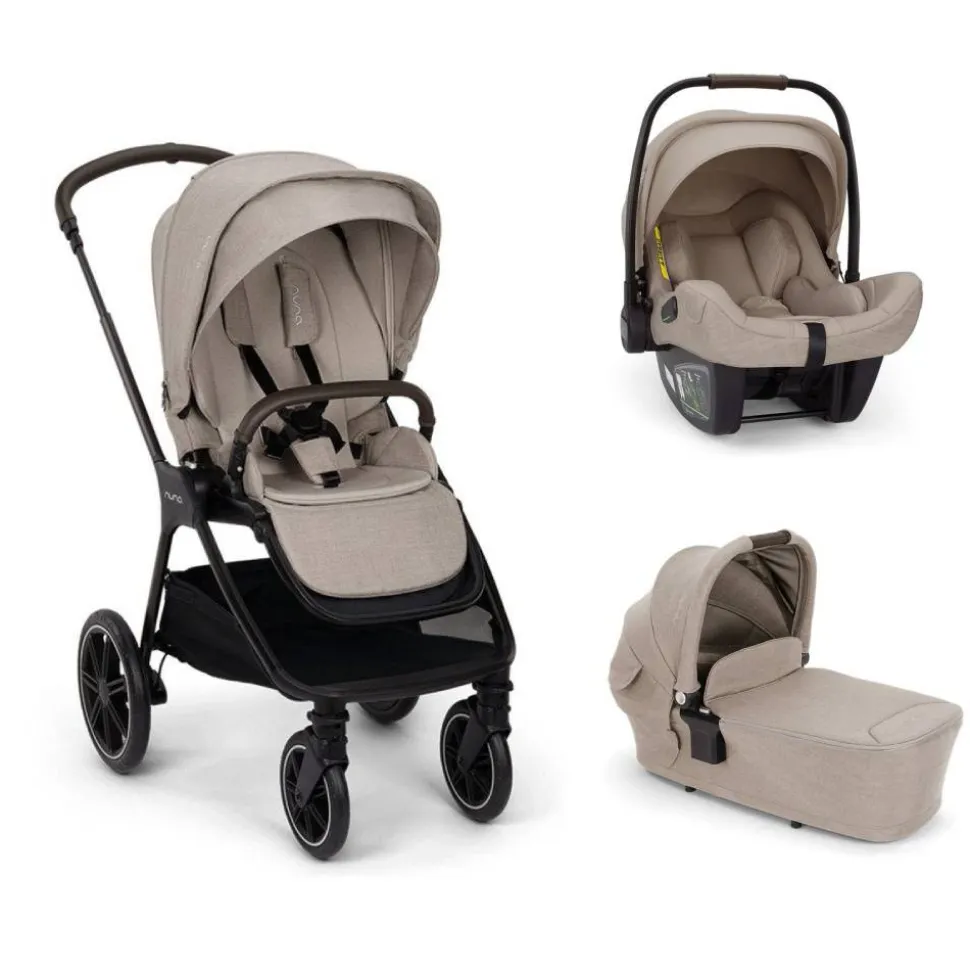 Poussette trio triv lx + siège auto pipa next + nacelle lytl chateau