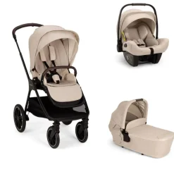 Poussette trio triv lx + siège auto pipa next + nacelle lytl biscotti