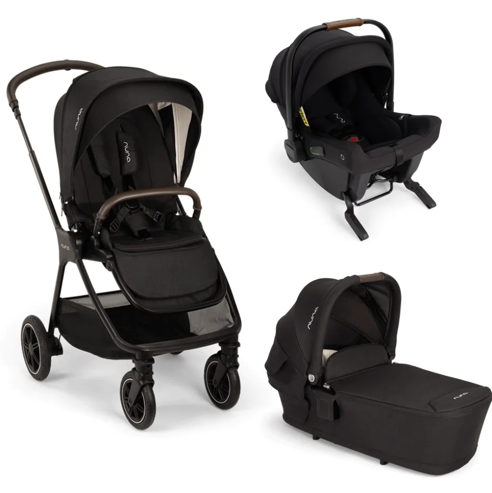 Poussette trio triv next + siège auto pipa urbn + nacelle lytl caviar