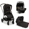 Poussette trio triv next + siège auto pipa next + nacelle lytl caviar