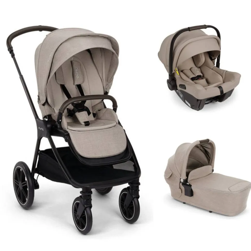 Poussette trio triv next + siège auto pipa urbn + nacelle lytl chateau
