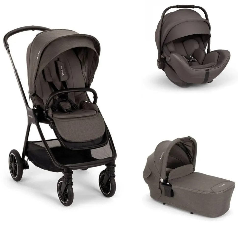 Poussette trio triv next + siège auto arra flex + nacelle lytl thunder