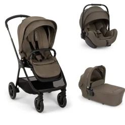 Poussette trio triv next + siège auto arra flex + nacelle lytl pistachio