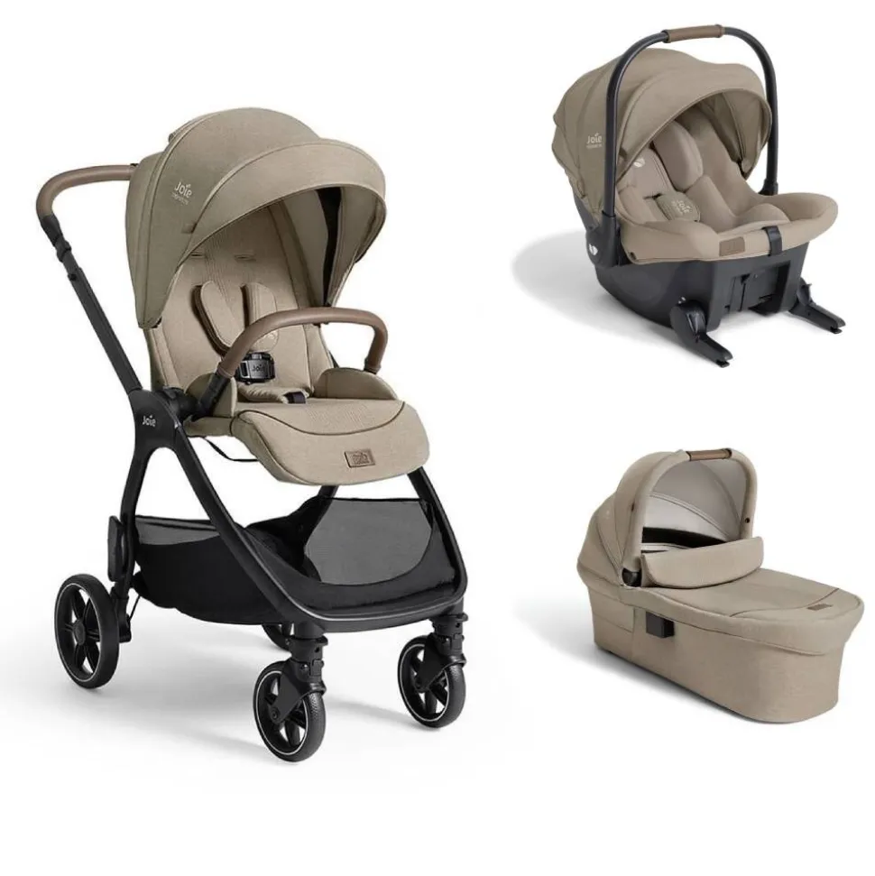 Poussette trio valora + siège auto sprint r129 + nacelle ramble xl sandstone