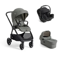 Poussette trio valora + siège auto i-starter eclipse + nacelle ramble xl evergreen