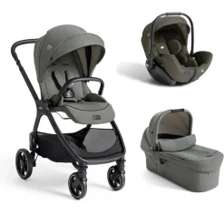 Poussette trio valora + siège auto i-level pro + nacelle ramble xl evergreen