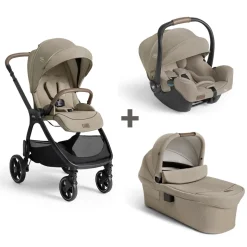Poussette trio valora + siège auto i-starter + nacelle ramble xl sandstone