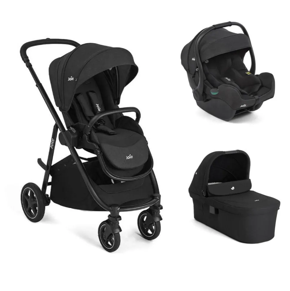 Poussette trio versatrax + siège auto i-gemm 3 + nacelle ramble xl raven