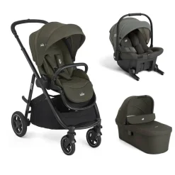 Poussette trio versatrax + siège auto sprint evergreen + nacelle ramble xl fern