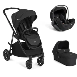 Poussette trio versatrax + siège auto i-level pro eclipse + nacelle ramble xl raven
