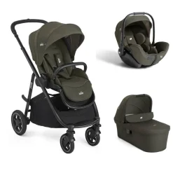 Poussette trio versatrax + siège auto i-level pro evergreen + nacelle ramble xl fern
