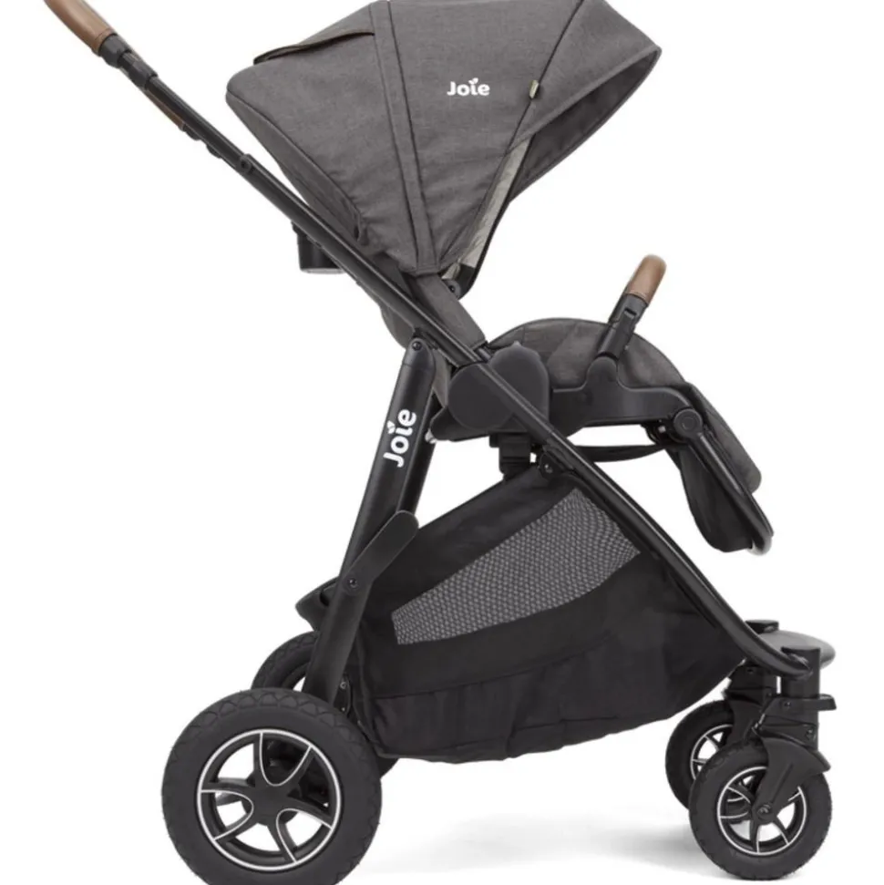 Poussette trio versatrax + siège auto i-snug 2 + nacelle ramble xl shell gray gris