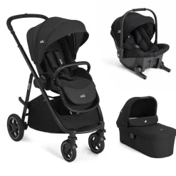 Poussette trio versatrax + siège auto sprint eclipse + nacelle ramble xl raven
