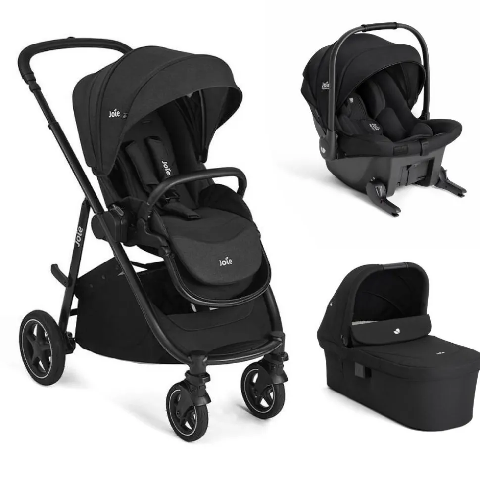 Poussette trio versatrax + siège auto sprint eclipse + nacelle ramble xl raven