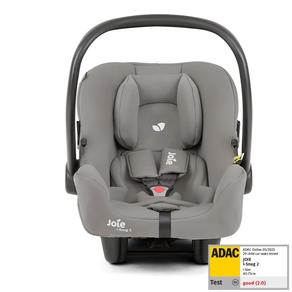 Poussette trio versatrax + siège auto i-snug 2 + nacelle ramble xl pebble gris