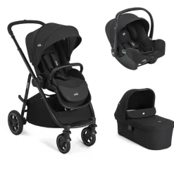 Poussette trio versatrax + siège auto i-snug 2 + nacelle ramble xl raven