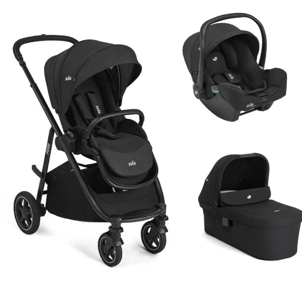Poussette trio versatrax + siège auto i-snug 2 + nacelle ramble xl raven