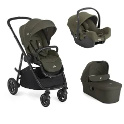 Poussette trio versatrax + siège auto i-snug 2 + nacelle ramble xl fern