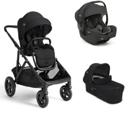 Poussette trio versiti eclipse noir + siège auto i-gemm 3 shale noir + nacelle ramble xl eclipse noir