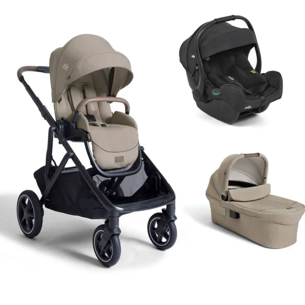 Poussette trio versiti + siège auto i-gemm 3 raven + nacelle ramble xl sandstone