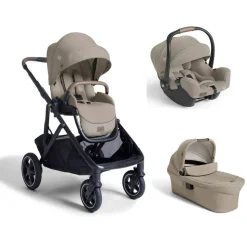 Poussette trio versiti + siège auto i-starter + nacelle ramble xl sandstone