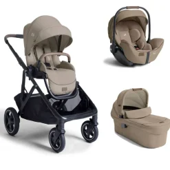 Poussette trio versiti + siège auto i-level pro + nacelle ramble xl signature sandstone beige